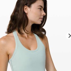 Lululemon cool racer back tank nulu hazy jade size 6
